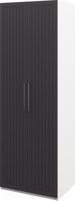 Шкаф Мебель-Неман Отис МН-039-04 П6 (белый/графит)