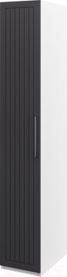 Шкаф-пенал Мебель-Неман Отис МН-039-05 П6 (белый/графит)