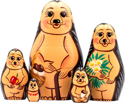 Матрешка сувенирная Брестская Фабрика Сувениров В виде фигурок ежиков 5164