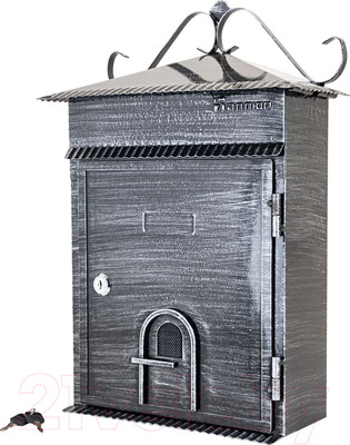 Почтовый ящик Аллюр №2006 (старое серебро)