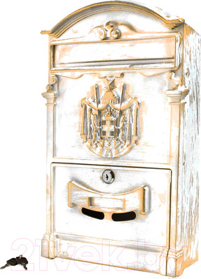 Почтовый ящик Аллюр №4010В (антик белый)