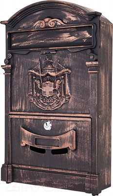 Почтовый ящик Аллюр №4010В (старая медь)