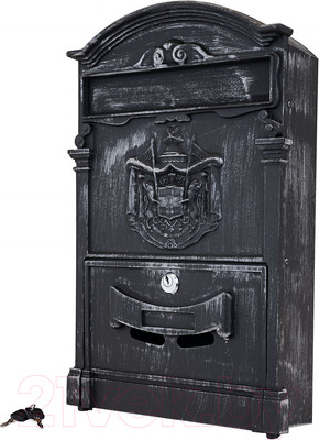 Почтовый ящик Аллюр №4010В (старое серебро)
