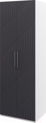 Шкаф Мебель-Неман Отис МН-039-06 П5 (белый/графит)