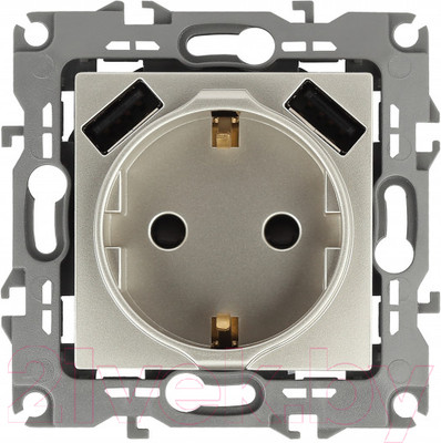 Розетка ЭРА 12-4109-04 / Б0047843 (шампань)