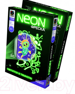 Набор для творчества Фантазер Неоновая фреска. Дружба в космосе / FN-430001