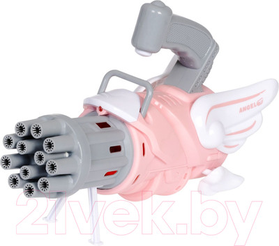 Набор мыльных пузырей Bondibon Наше Лето. Пистолет для мыльных пузырей / ВВ5423-Б (розовый)