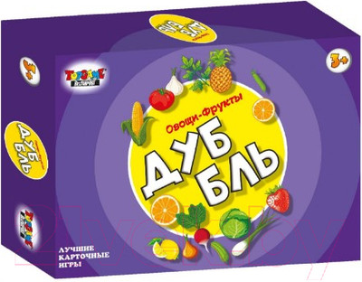 Настольная игра Topgame Дуббль. Овощи, фрукты / 02326