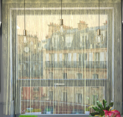 Гардина Лента Е585К (170x245, ваниль)