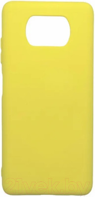 Чехол-накладка Case Matte Lux для Poco X3 (желтый)