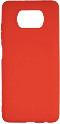 Чехол-накладка Case Matte Lux для Poco X3 (красный)