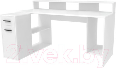 Компьютерный стол Интерлиния Skill-2 (белый платинум/белый платинум)