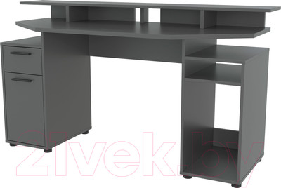 Компьютерный стол Интерлиния Skill-1 (антрацит/антрацит)