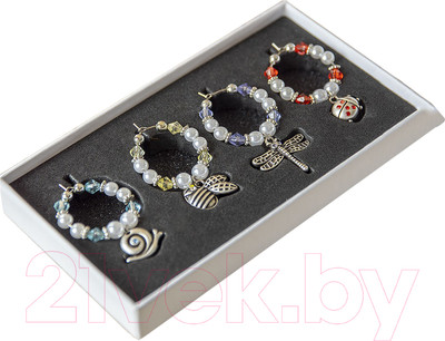 Набор маркеров для бокалов Joli Angel Фауна GLR-104 (античное серебро)