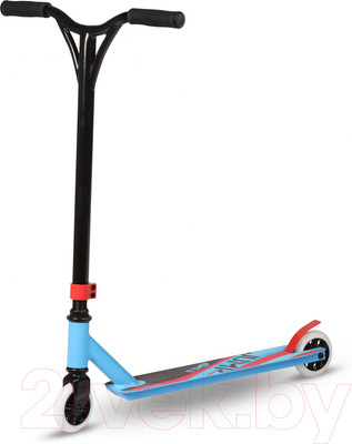 Самокат трюковый Indigo Sport Jump / IN256 (голубой/черный)