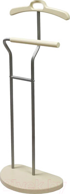 Стойка для одежды Мебелик Костюмная Д 10 (металлик/слоновая кость)