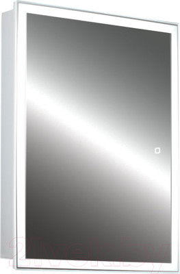 Шкаф с зеркалом для ванной Silver Mirrors Киото Flip 60 / LED-00002474