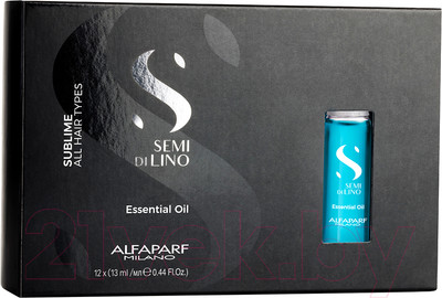 Масло для волос Alfaparf Milano Semi Di Lino Sublime All Hair Types эфирное  (12x13мл)