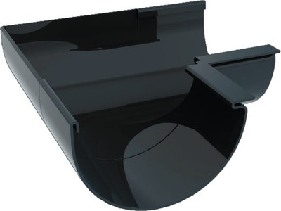 Угол желоба Ruplast Внутренний 90 градусов RAL 7024 (серый графит)