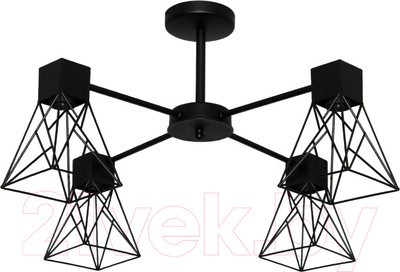 Люстра Элетех Дельта 141 НПБ 01-4х60-126 Е27 / 1005404784 (черный муар)