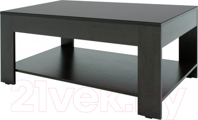 Журнальный столик Мебелик BeautyStyle 26 (венге/стекло черное)