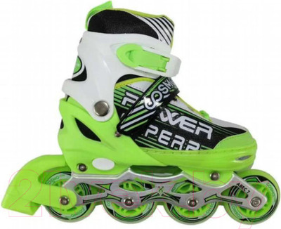Роликовые коньки CosmoRide Aqua (р-р 35-38, белый/зеленый)