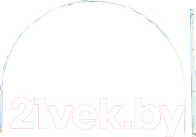 Секция для теплицы Агросити Плюс 3x2м 0.67 (дуга 20x20мм, без поликарбоната)