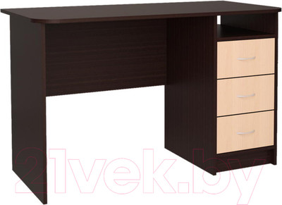 Письменный стол Интерлиния СК-001 (дуб венге/дуб молочный)