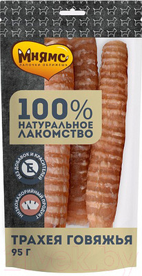 Лакомство для собак Мнямс Трахея говяжья / 705885 (95г)