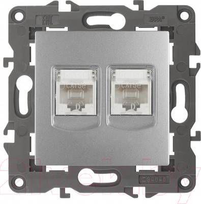 Розетка ЭРА 14-3108-03 / Б0034310 (алюминий)