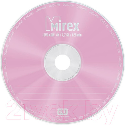 Диск DVD+RW Mirex 4.7Gb / UL130022A4С