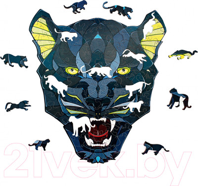 Пазл EWA Пантера (S, деревянная упаковка)