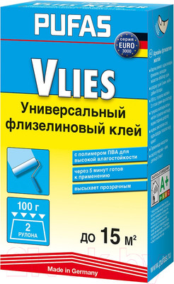 Клей для обоев Pufas Euro 3000 Флизелиновый (100г)