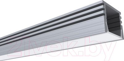 Профиль для светодиодной ленты Apeyron Electrics Прямой глубокий 08-10 (2м, черный)