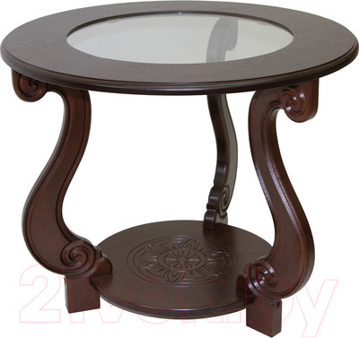 Журнальный столик Мебелик Грация С (темно-коричневый)