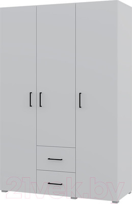Шкаф Горизонт Мебель Victor 3ств 2ящ (белый)