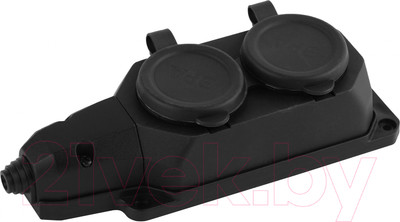 Колодка удлинителя ЭРА K-2e-B-IP44 / Б0044544