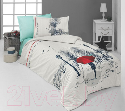 Комплект постельного белья Sarev Поплин 1.5 / N217 Old City Fancy (V1)