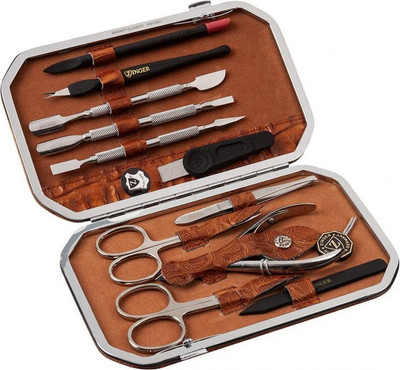 Набор для маникюра Zinger ze-MSFE-802-1-S (серебристый)