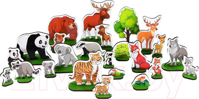 Набор фигурок игровых Leader Toys Дикие животные / МТ60120