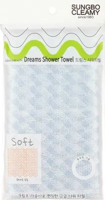 Мочалка для тела Sungbo Cleamy Clean&Beauty Dreams Shower Towel (28x90)
