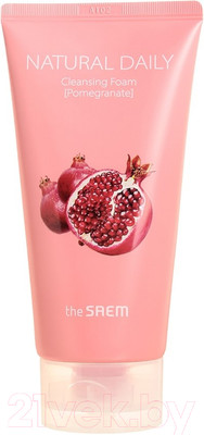 Пенка для умывания The Saem Natural Daily Cleansing Foam Pomegranate (150мл)