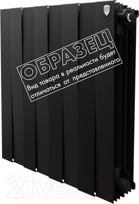 Радиатор биметаллический Royal Thermo Piano Forte 500 Noir Sable (15 секций)