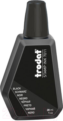 Краска штемпельная Trodat 7011ч  (28мл, черный)