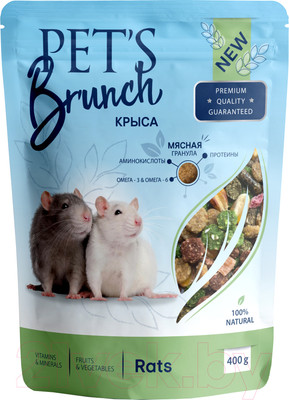 Корм для грызунов Pet's Brunch Рацион для крыс (400г)