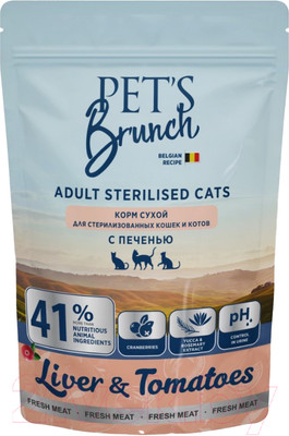 Сухой корм для кошек Pet's Brunch Adult Sterilised Cats (400г)