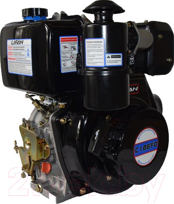 Двигатель дизельный Lifan C186F-D 6А / H8614-0165 (шпонка 25мм, S2-type)