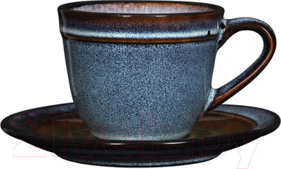 Чашка с блюдцем Corone Verde фк0729