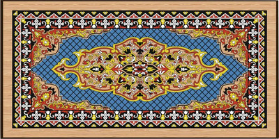 Набор настольных игр Partida Сирия. Голубые средние Нарды, шашки / rasgol50