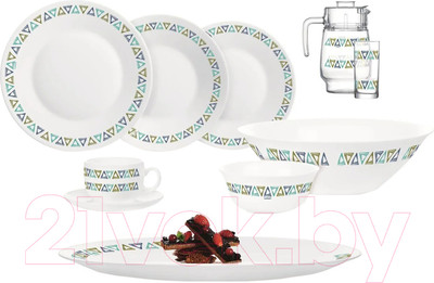 Набор столовой посуды Luminarc Jive Q1679 (46пр)